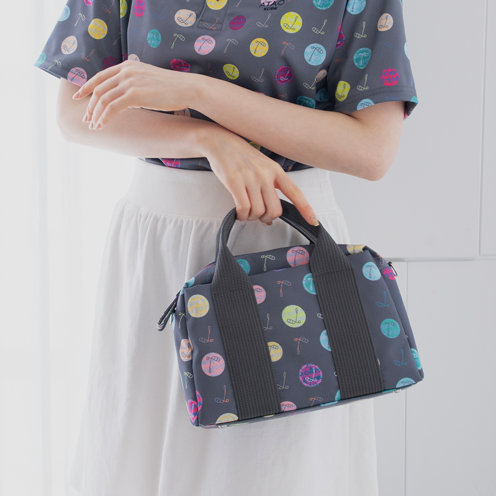 ミニボストン(ハーモニードット)/トゥルーグレー