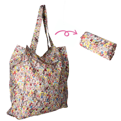 ハッピードール柄（エコバッグ?ナップサック）