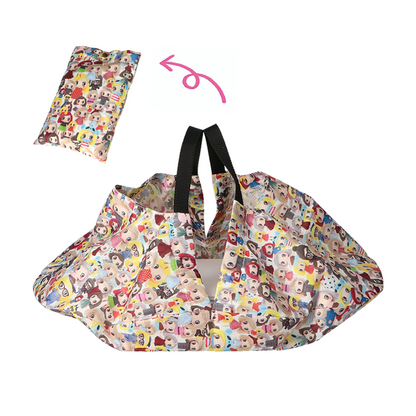 ハッピードール柄（エコバッグ?ナップサック）