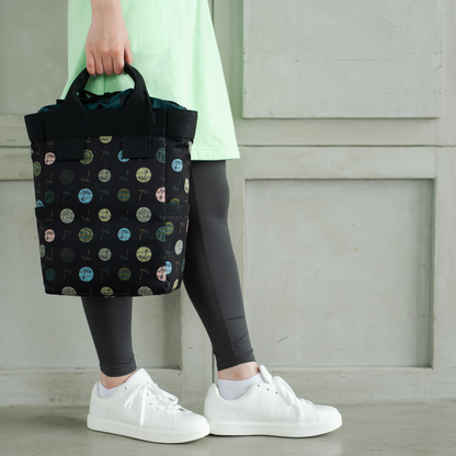 シューズケース(ハーモニードットライン)ブラック