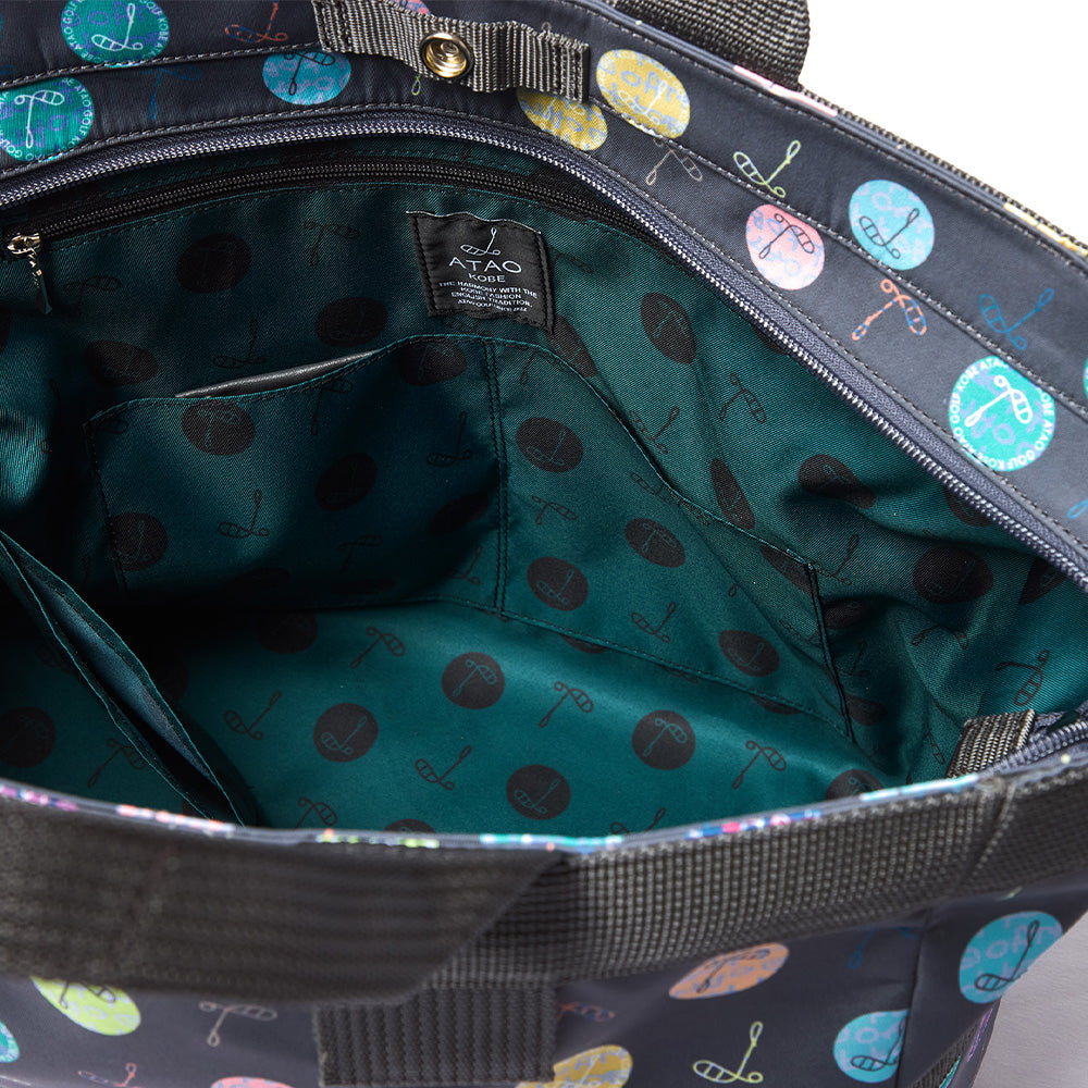 ロッカートート(ハーモニードットライン)／トゥルーグレー