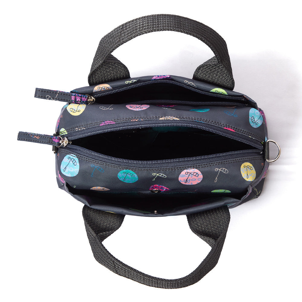 ミニボストン(ハーモニードット)／トゥルーグレー