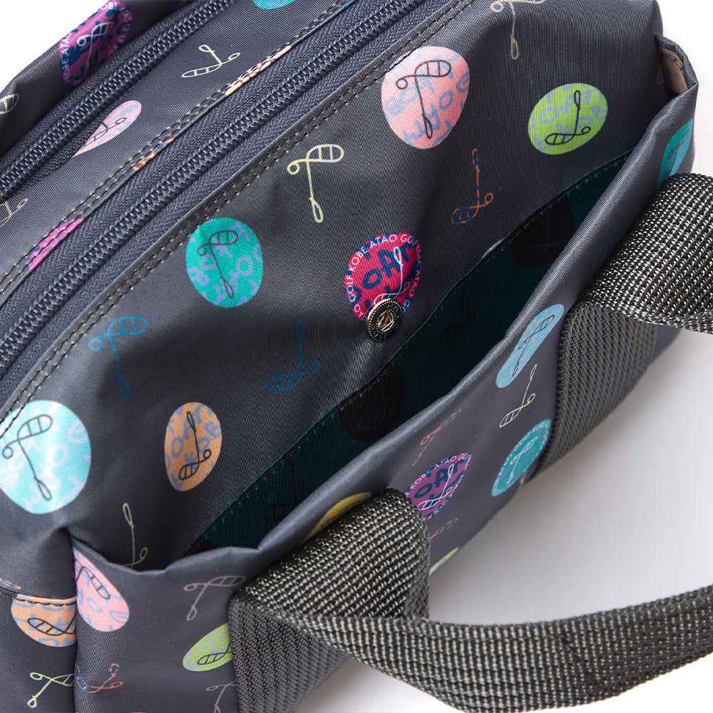 ミニボストン(ハーモニードット)／トゥルーグレー