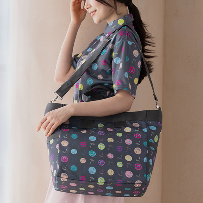 ロッカートート(ハーモニードットライン)／トゥルーグレー